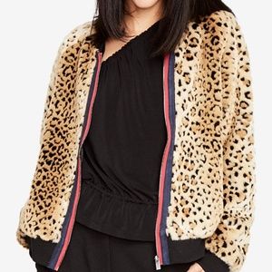 RACHEL Rachel Roy Faux-Fur Bomber Jacket